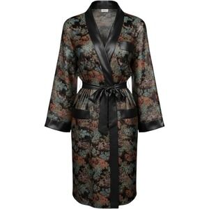 Authentic Vintage Solz Squirrel Oriental Brocade Chinese Kimono Duster Size 46